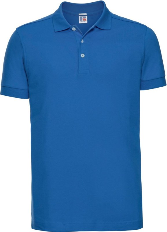 Russell Athletic 566M Pánské elastické piqué polo 10.566M azure blue