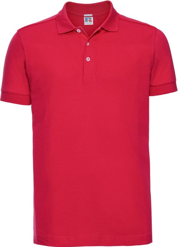 Russell Athletic 566M Pánské elastické piqué polo 10.566M classic red