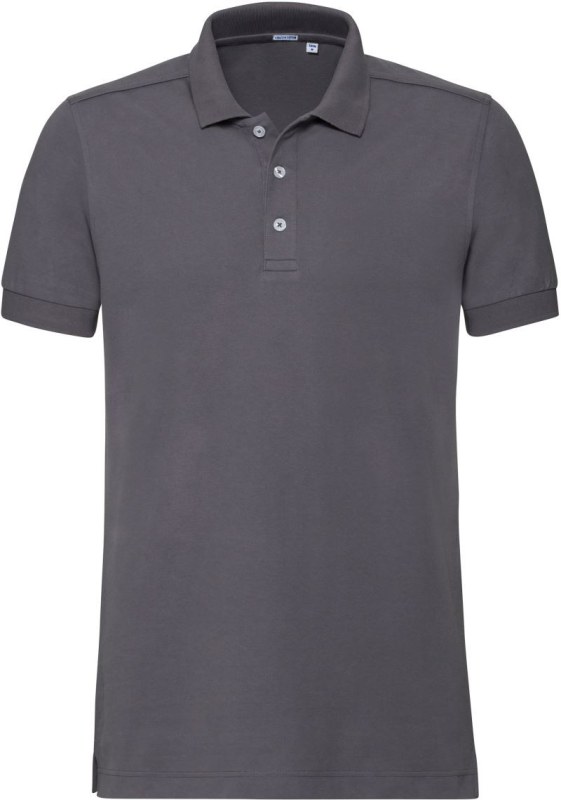Russell Athletic 566M Pánské elastické piqué polo 10.566M convoy grey - Pánské oblečení trička