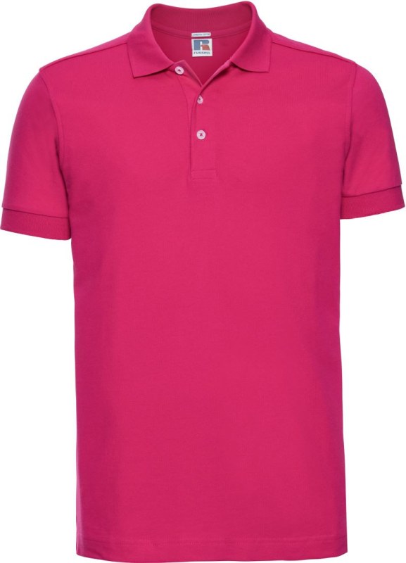 Russell Athletic 566M Pánské elastické piqué polo 10.566M fuchsia