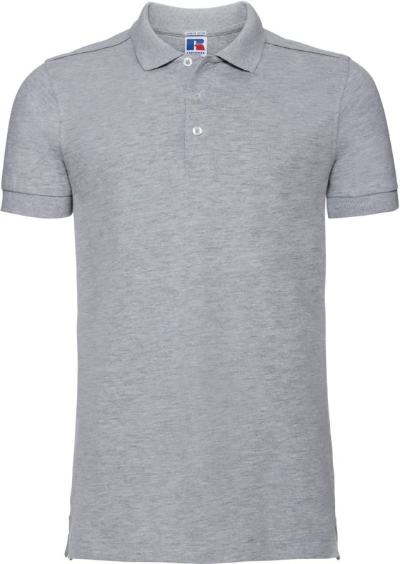 Russell Athletic 566M Pánské elastické piqué polo 10.566M light oxford - Pánské oblečení trička