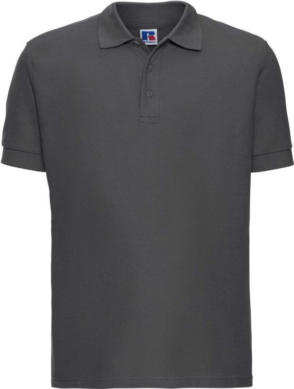 Russell Athletic 577M Pánské piqué polo "Ultimate" 10.577M titanium - Pánské oblečení trička
