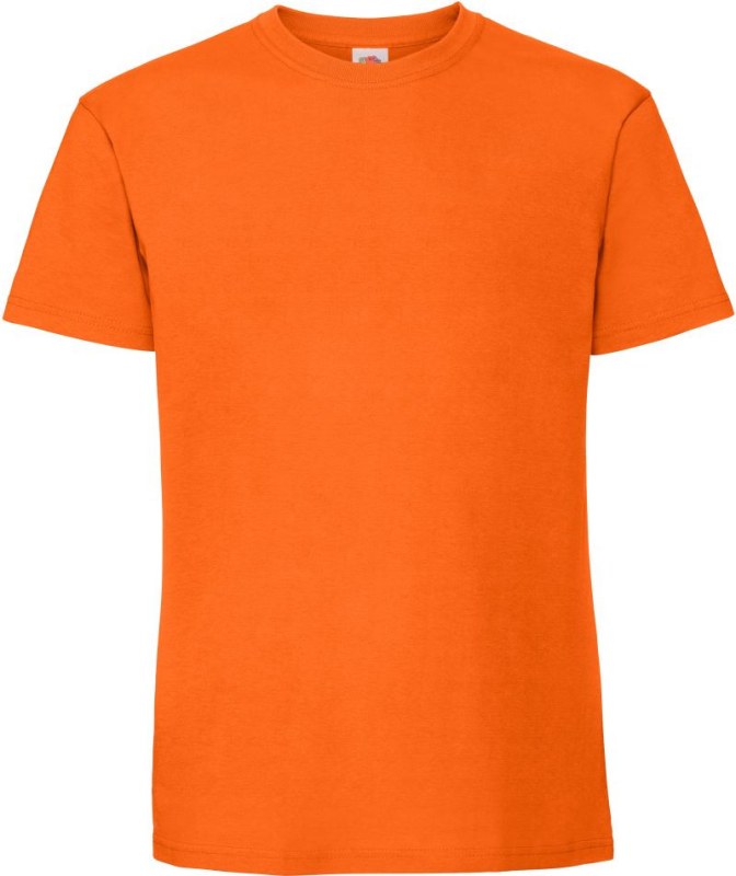 Fruit of the Loom Iconic 195 T Pánské těžké tričko 16.1422 orange
