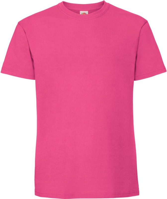 Fruit of the Loom Iconic 195 T Pánské těžké tričko 16.1422 fuchsia