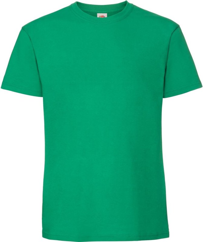 Fruit of the Loom Iconic 195 T Pánské těžké tričko 16.1422 kelly green