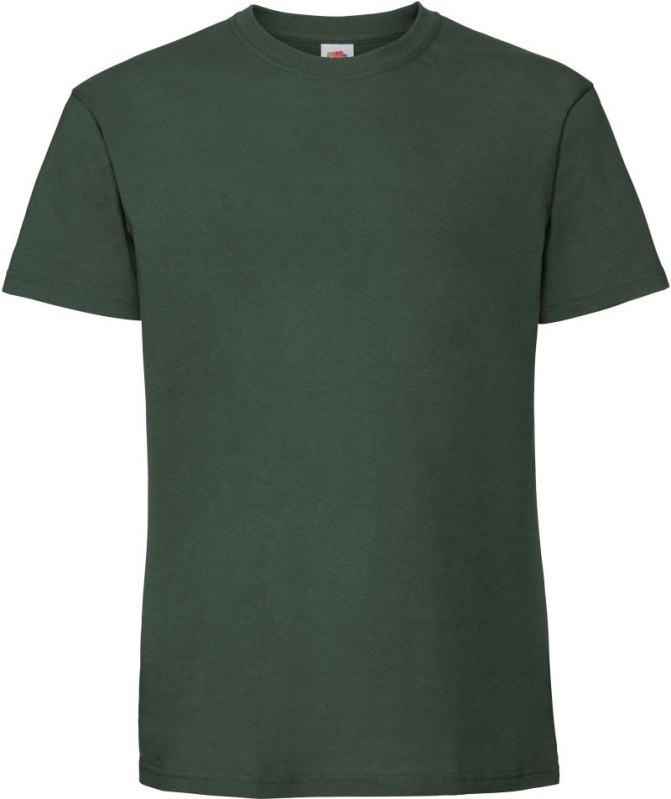 Fruit of the Loom Iconic 195 T Pánské těžké tričko 16.1422 bottle green