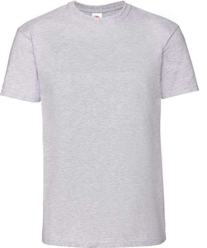 Fruit of the Loom Iconic 195 T Pánské těžké tričko 16.1422 heather grey