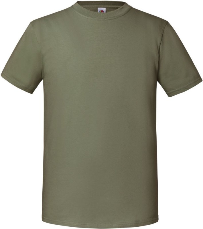 Fruit of the Loom Iconic 195 T Pánské těžké tričko 16.1422 classic olive
