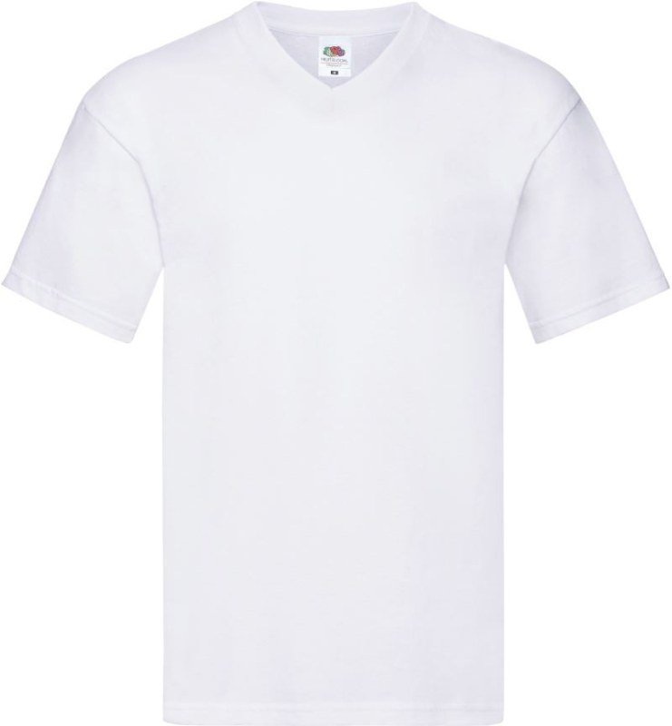 Fruit of the Loom Original V-Neck T Pánské tričko s výstřihem do V 16.1426 white