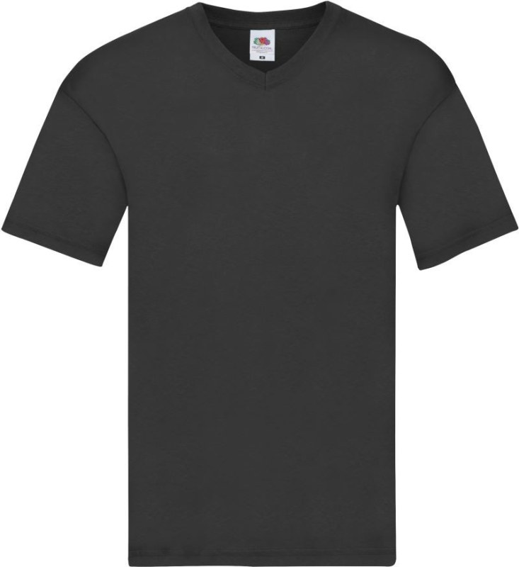 Fruit of the Loom Original V-Neck T Pánské tričko s výstřihem do V 16.1426 black