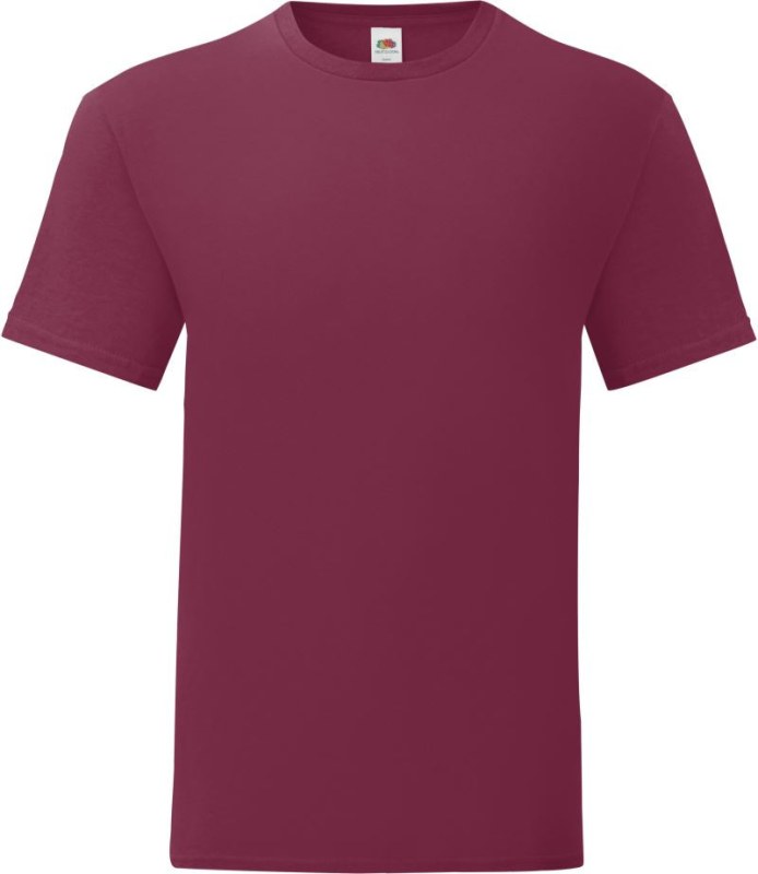 Fruit of the Loom Iconic 150 T Pánské tričko 16.1430 burgundy