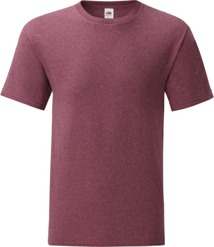 Fruit of the Loom Iconic 150 T Pánské tričko 16.1430 heather burgundy