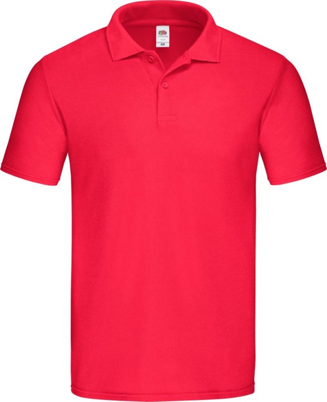 Fruit of the Loom Original Polo Pánské piqué polo 16.3050 red