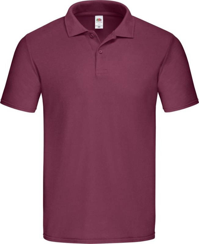 Fruit of the Loom Original Polo Pánské piqué polo 16.3050 burgundy