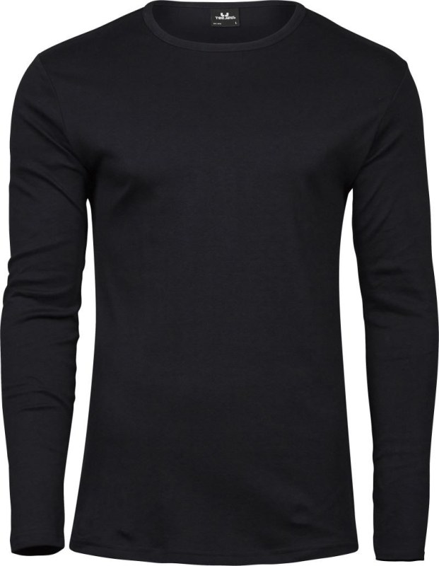 Tee Jays TJ 530 Pánské tričko Interlock s&nbsp;dlouhým rukávem 18.0530 black - Pánské oblečení trička