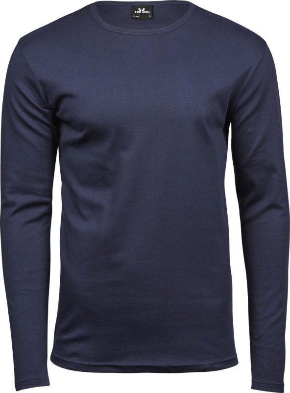 Tee Jays TJ 530 Pánské tričko Interlock s&nbsp;dlouhým rukávem 18.0530 navy - Pánské oblečení trička