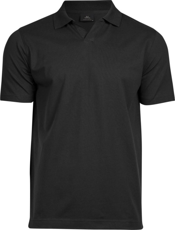 Tee Jays TJ 1404 Pánské luxusní těžké elastické piqué polo 18.1404 black - Pánské oblečení trička