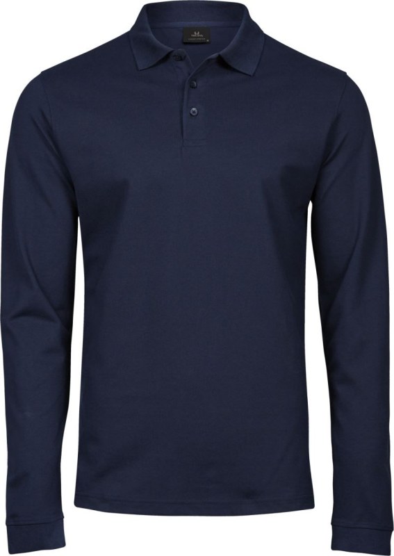 Tee Jays TJ 1406 Pánské elastické piqué polo s dl. rukávem 18.1406 navy