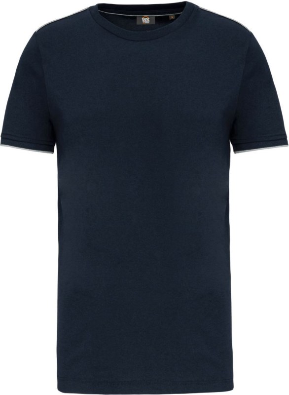 WK WK 3020 Pánské pracovní tričko "Day-to-Day" 20.3020 navy/silver - Pánské oblečení trička