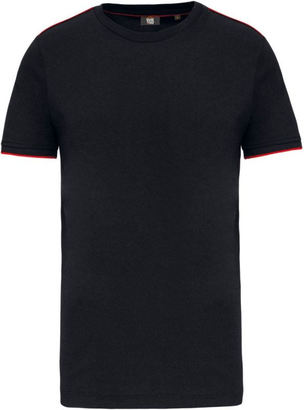 WK WK 3020 Pánské pracovní tričko "Day-to-Day" 20.3020 black/red