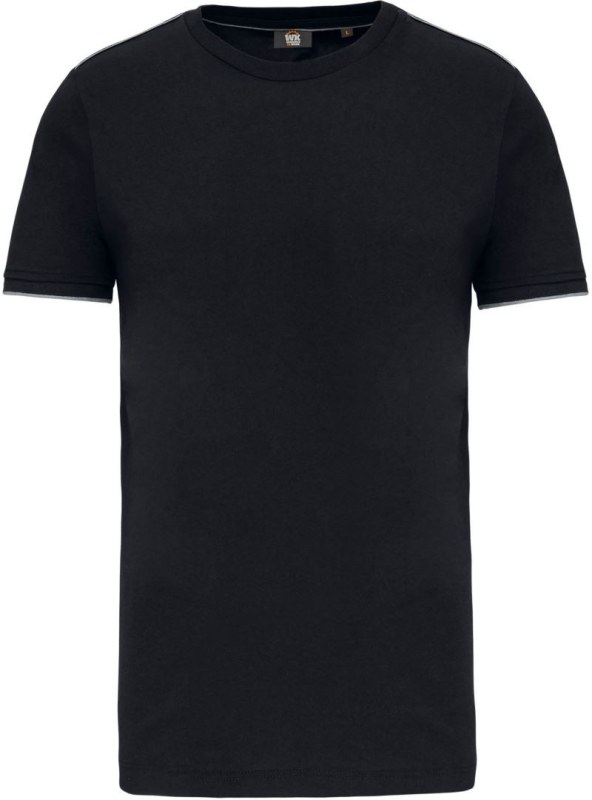 WK WK 3020 Pánské pracovní tričko "Day-to-Day" 20.3020 black/silver - Pánské oblečení trička