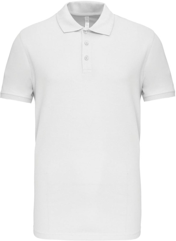Kariban K 239 Pánské elastické piqué polo 20.K239 white