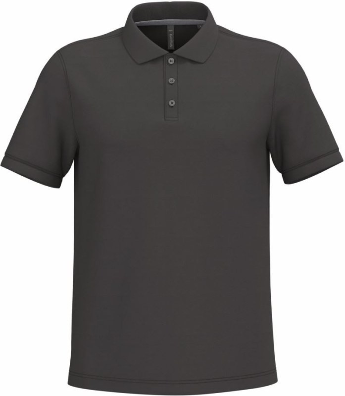 Kariban K 241 Pánské piqué polo 20.K241 dark grey