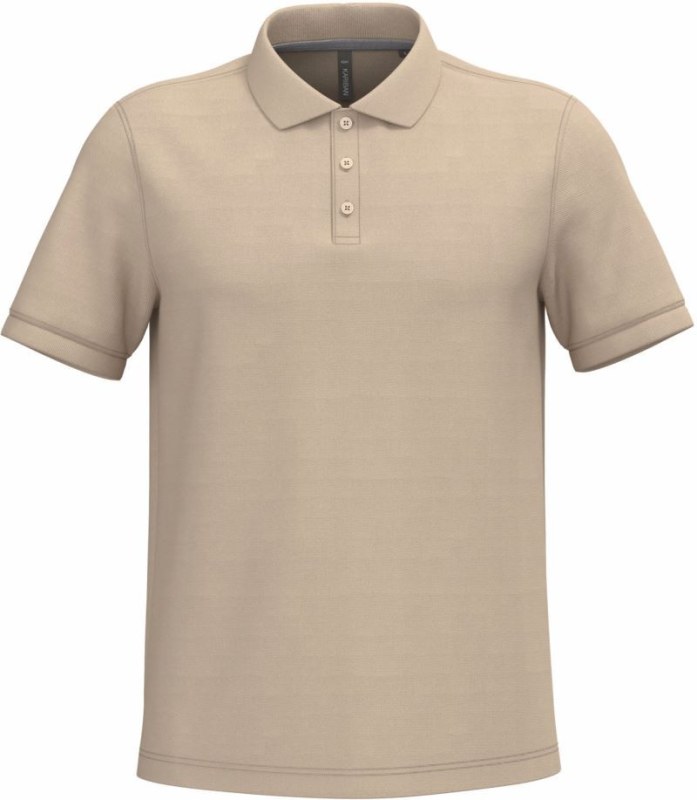 Kariban K 241 Pánské piqué polo 20.K241 light sand