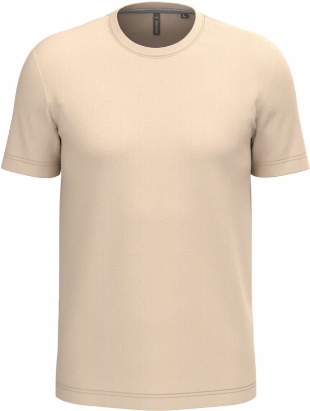 Kariban K 356 Pánské tričko 20.K356 light sand - Pánské oblečení trička