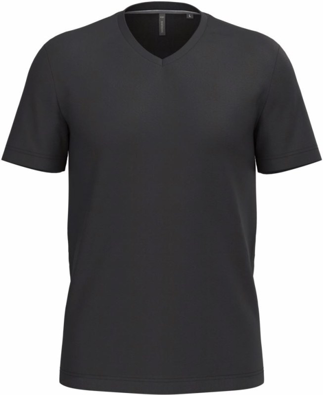 Kariban K 357 Pánské tričko s výstřihem do V 20.K357 black
