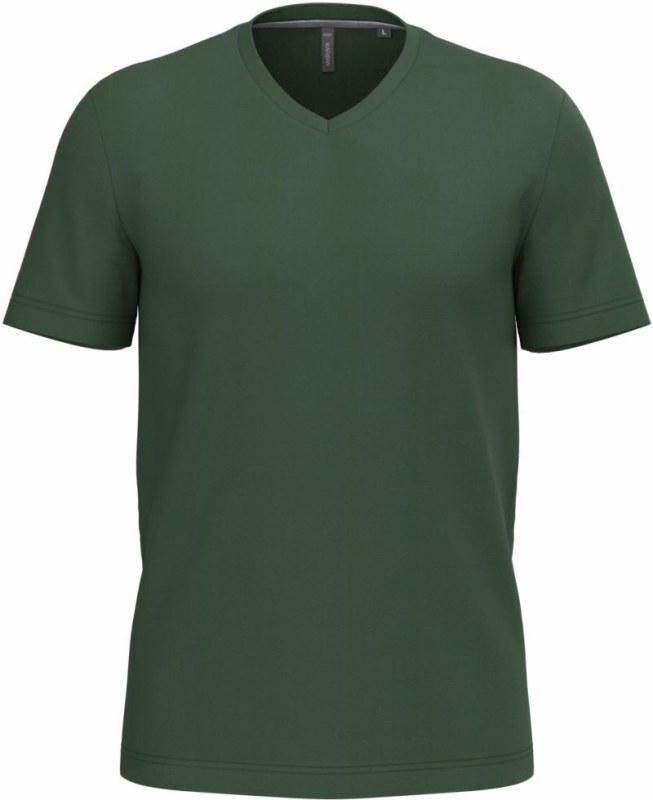 Kariban K 357 Pánské tričko s výstřihem do V 20.K357 forest green