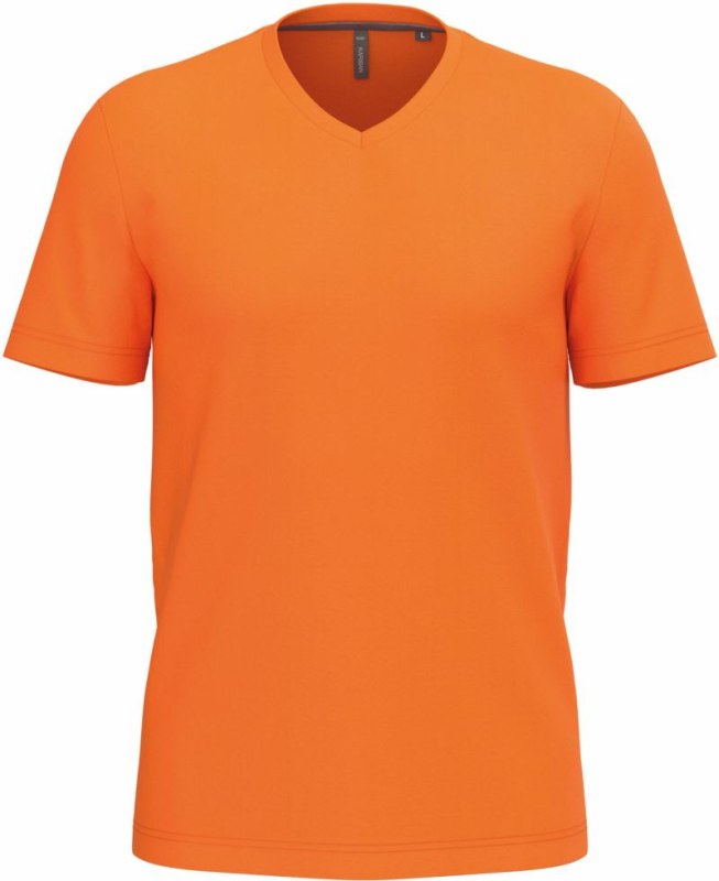 Kariban K 357 Pánské tričko s výstřihem do V 20.K357 orange