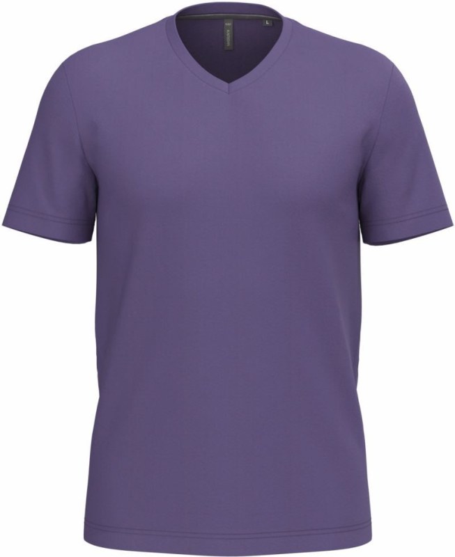 Kariban K 357 Pánské tričko s výstřihem do V 20.K357 purple