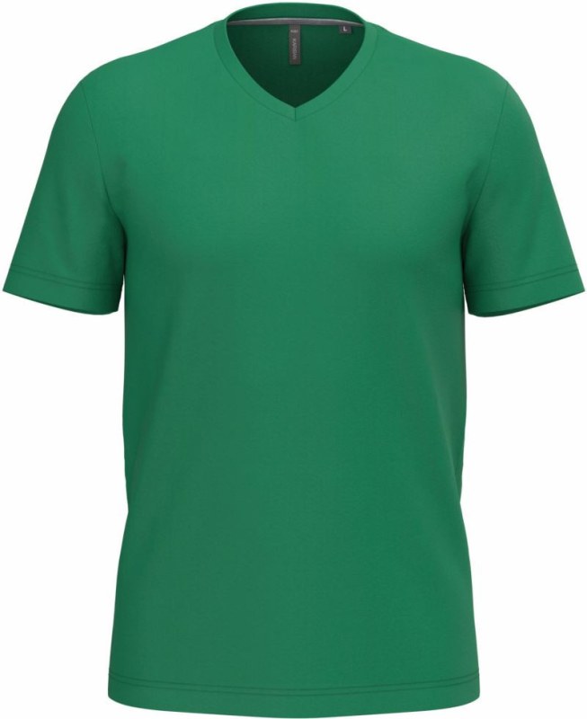 Kariban K 357 Pánské tričko s výstřihem do V 20.K357 kelly green