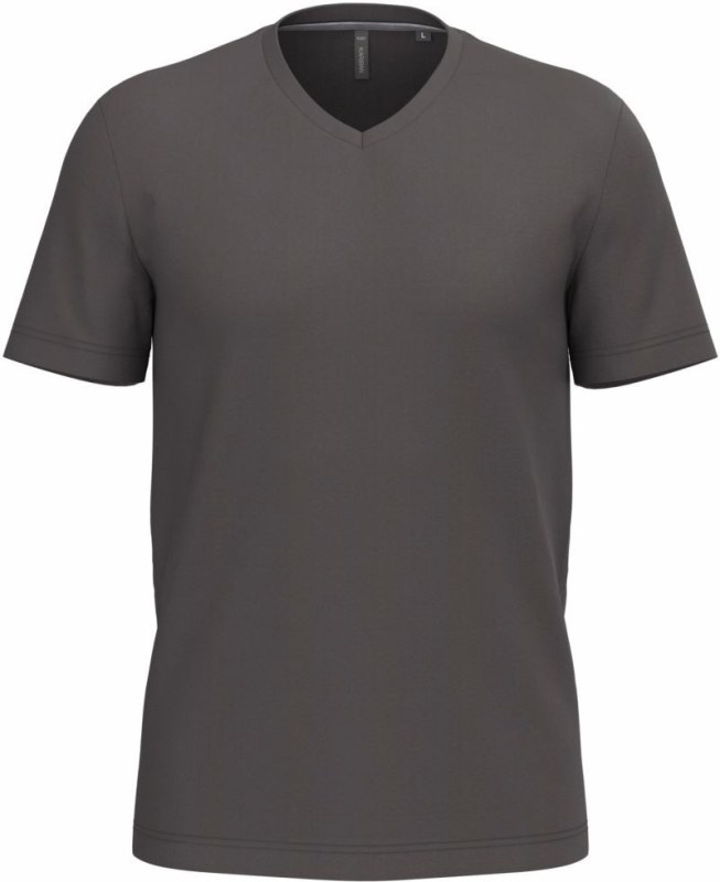 Kariban K 357 Pánské tričko s výstřihem do V 20.K357 dark grey