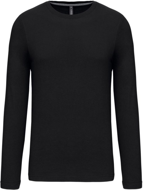 Kariban K 359 Pánské tričko s&nbsp;dlouhým rukávem 20.K359 black - Pánské oblečení trička