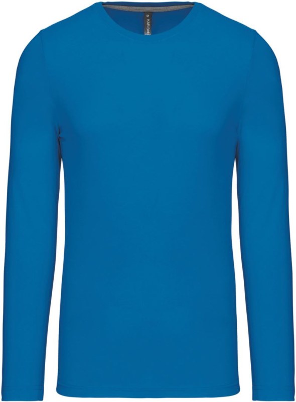 Kariban K 359 Pánské tričko s&nbsp;dlouhým rukávem 20.K359 tropical blue - Pánské oblečení trička