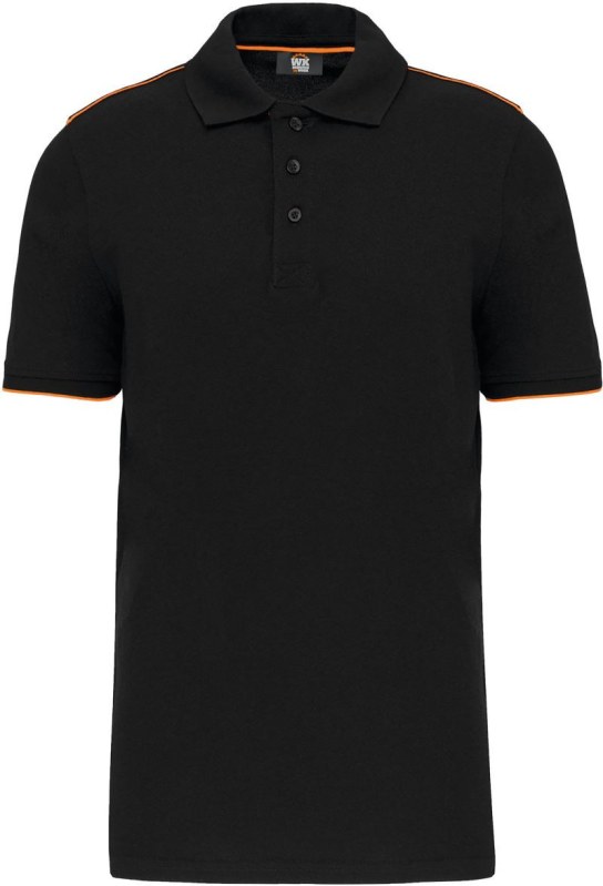 WK WK 270 Pánské pracovní piqué polo "Day-to-Day" 20.W270 black/orange