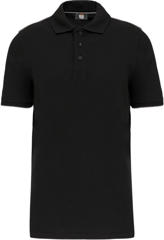 WK WK 270 Pánské pracovní piqué polo "Day-to-Day" 20.W270 black/silver - Pánské oblečení trička