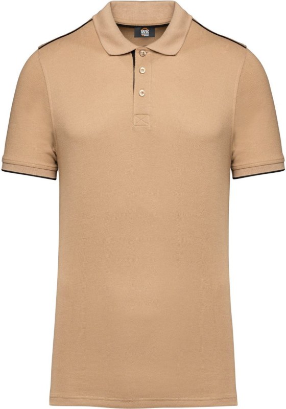 WK WK 270 Pánské pracovní piqué polo "Day-to-Day" 20.W270 camel/black