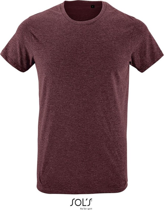 SOL´S Regent Fit Pánské tričko "Slim Fit" 25.0553 heather oxblood