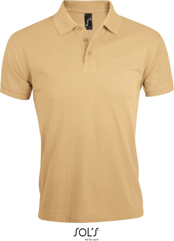 SOL´S Prime Men Pánské piqué polo z těžké bavlny 25.0571 sand