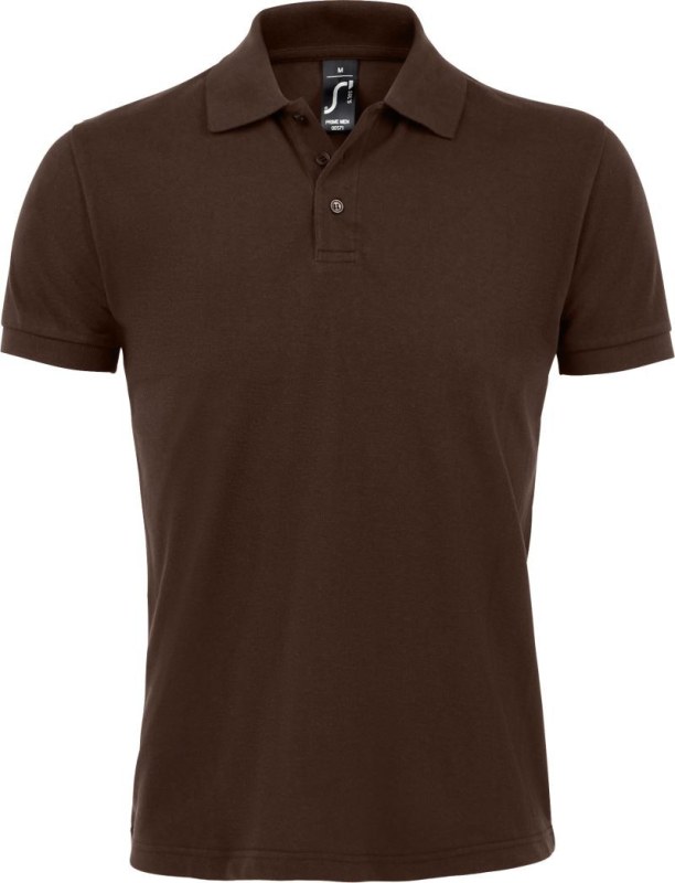 SOL´S Prime Men Pánské piqué polo z těžké bavlny 25.0571 chocolate