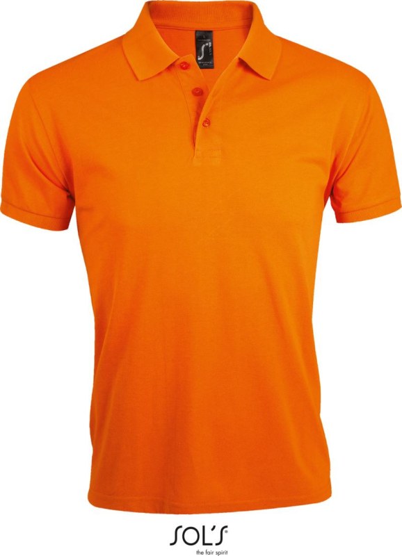 SOL´S Prime Men Pánské piqué polo z těžké bavlny 25.0571 orange