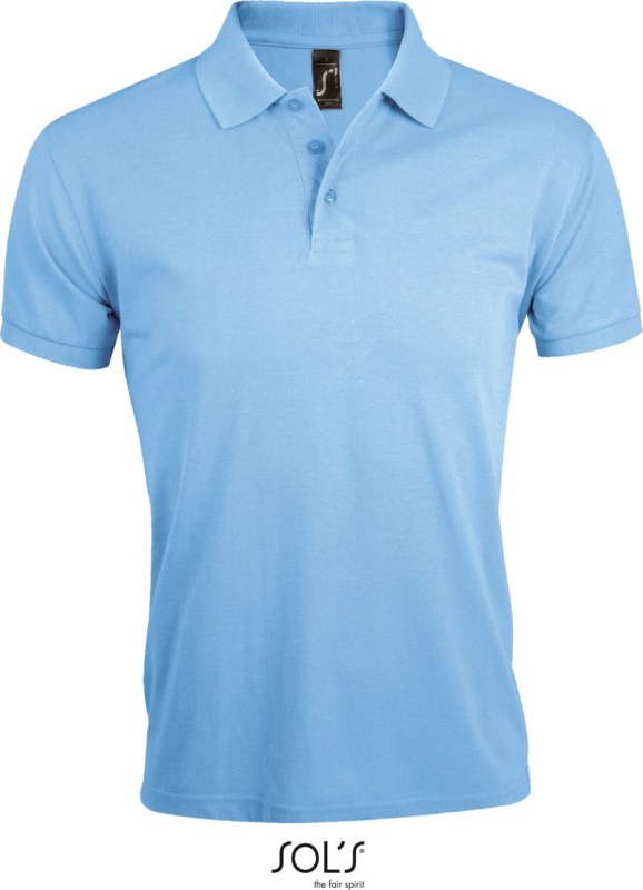 SOL´S Prime Men Pánské piqué polo z těžké bavlny 25.0571 sky blue