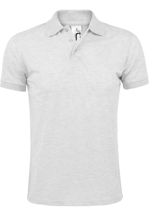 SOL´S Prime Men Pánské piqué polo z těžké bavlny 25.0571 ash