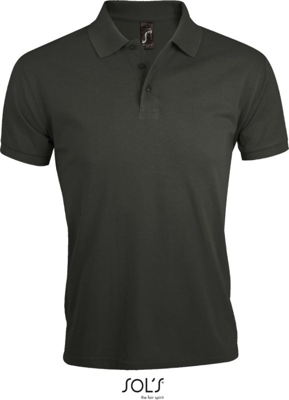 SOL´S Prime Men Pánské piqué polo z těžké bavlny 25.0571 dark grey