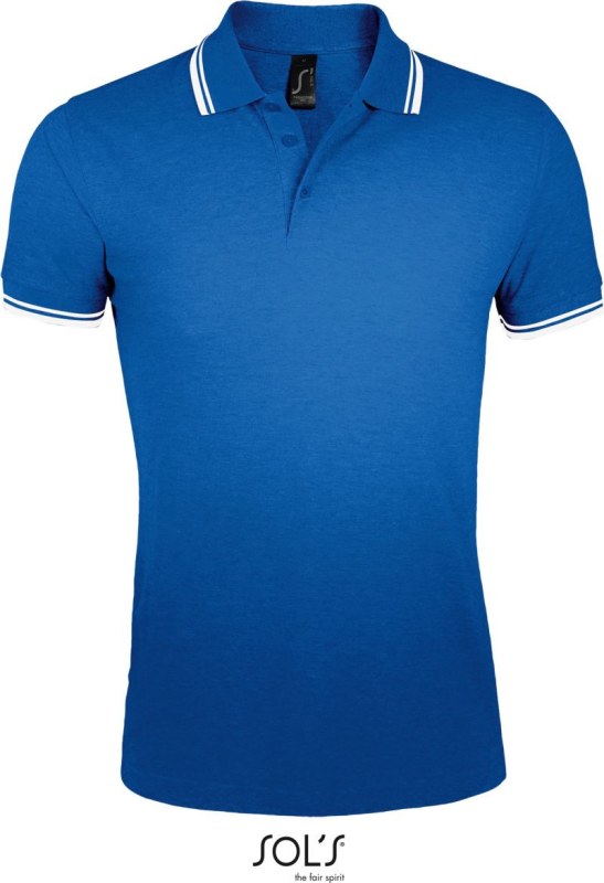 SOL´S Pasadena Men Pánské piqué polo 25.0577 royal blue/white