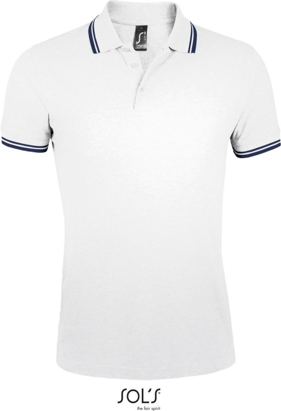 SOL´S Pasadena Men Pánské piqué polo 25.0577 white/navy