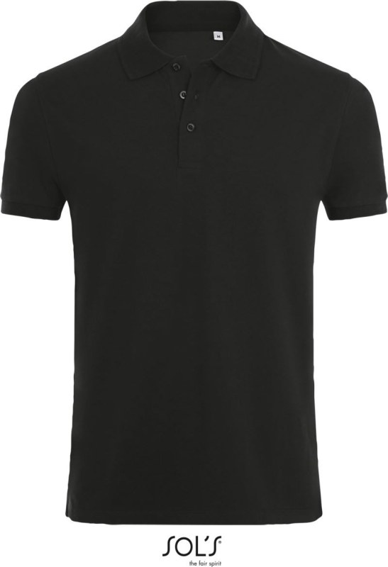 SOL´S Phoenix Men Pánské elastické piqué polo 25.1708 black